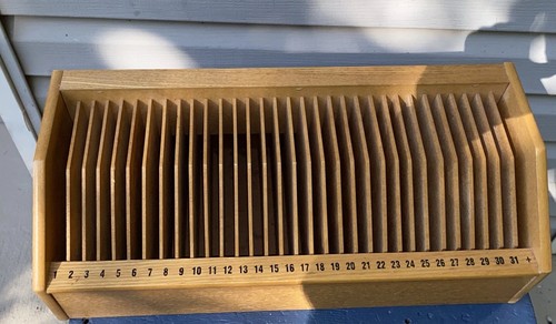 Wooden mail holder slot - wooden,