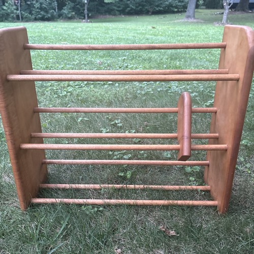 Vintage wood dvd storage - vintage,