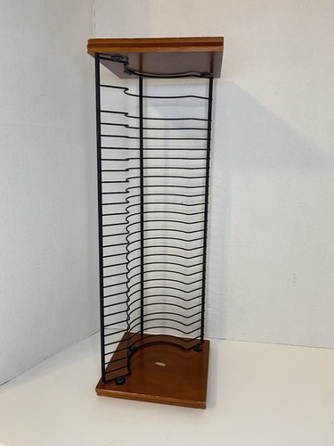 Metal and wood shelf rack - wood,